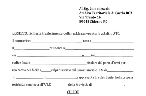 sferimento residenza venatoria